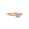 Diana Mitchell - Cathedral Ring with Pink Champagne Diamond